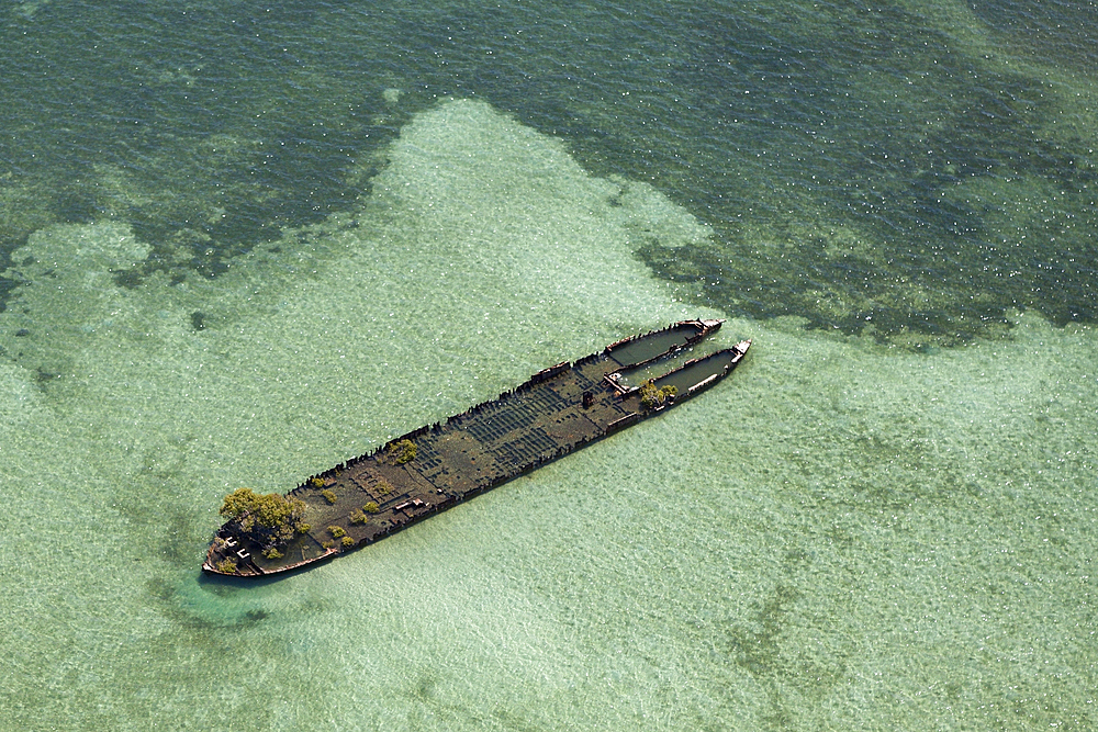 Wreck at Stradbroke Island, Moreton Bay, Brisbane, Australia