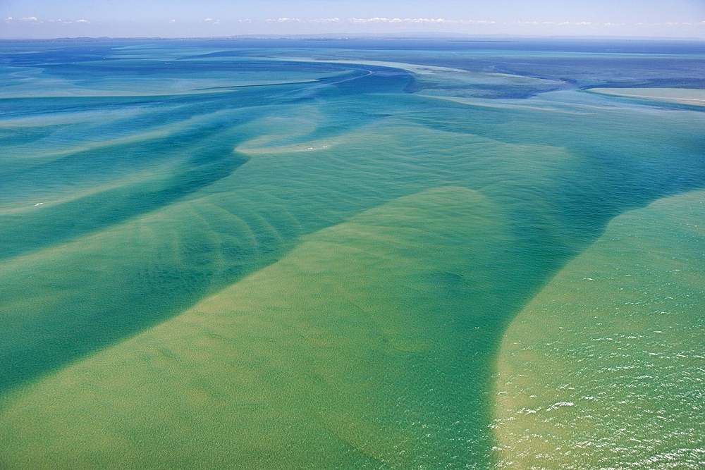 Aerial View of Moreton Bay, Brisbane, Australia