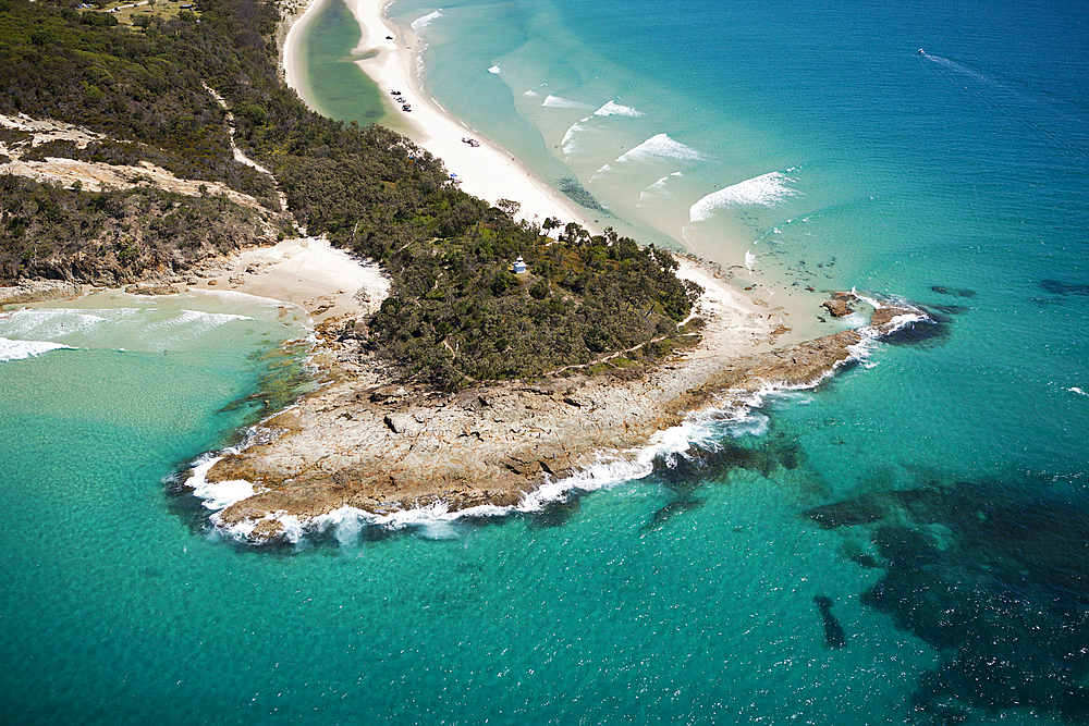 Aerial View of Moreton Island, Brisbane, Australia