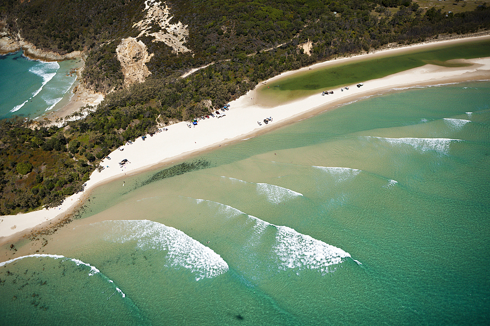 Aerial View of Moreton Island, Brisbane, Australia