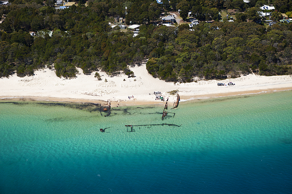 Wreck at Bulwer, Moreton Island, Brisbane, Australia