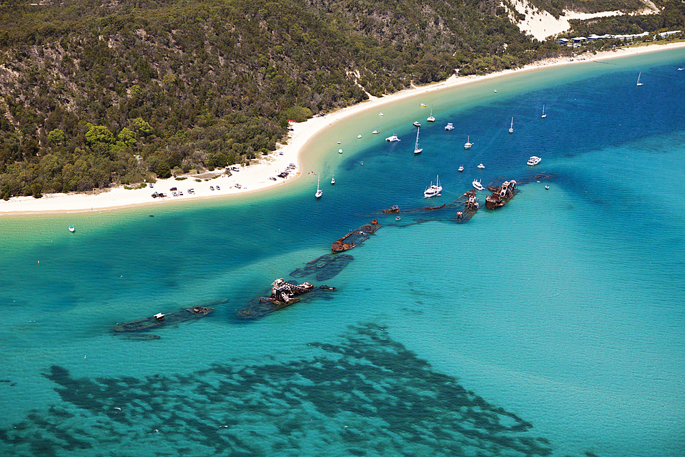 Tangalooma Wrecks, Moreton Island, Brisbane, Australia