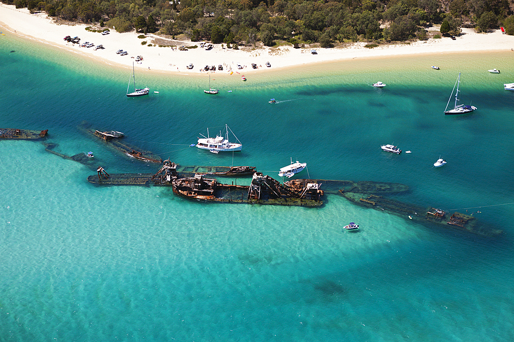 Tangalooma Wrecks, Moreton Island, Brisbane, Australia