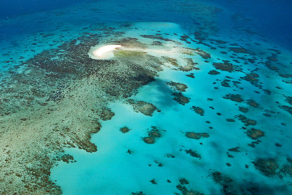 Aerial View of Great Barrier Reef, Queensland, Australia