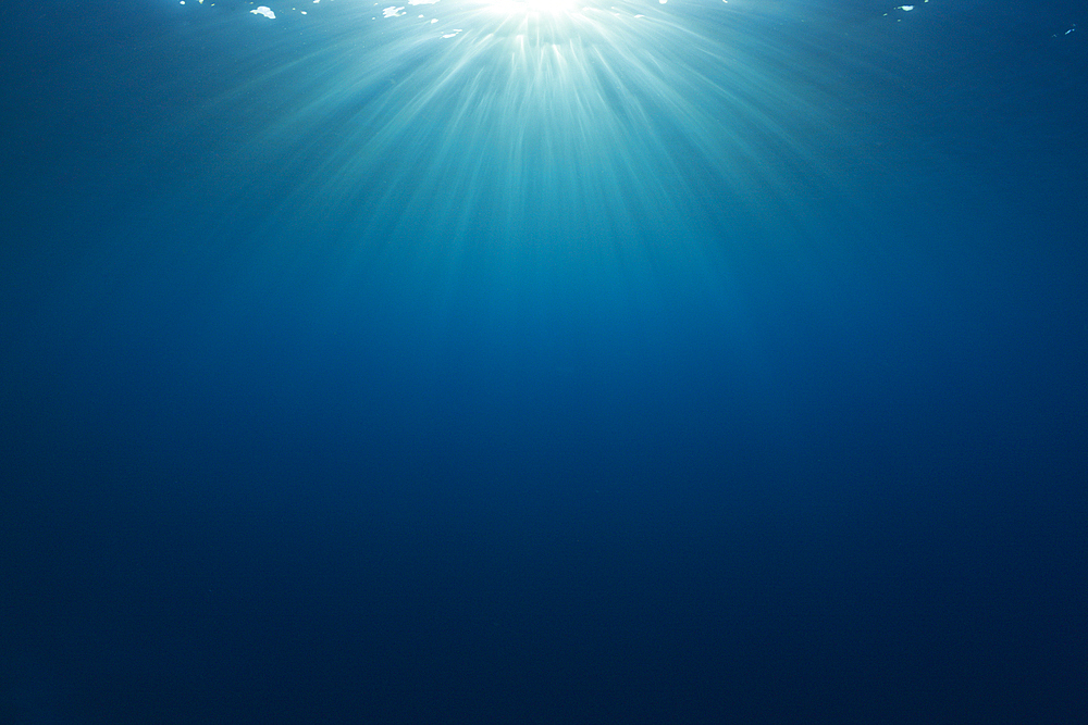 Sunbeams in Ocean, Mary Island, Solomon Islands