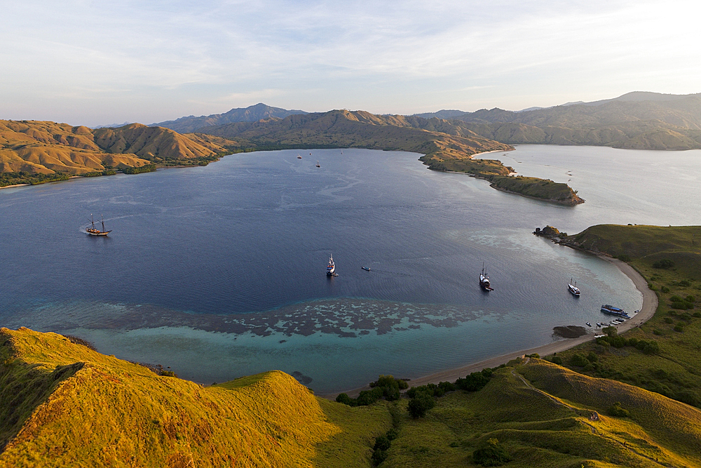 View over Gili Lawa Darat Bay, Komodo National Park, Indonesia