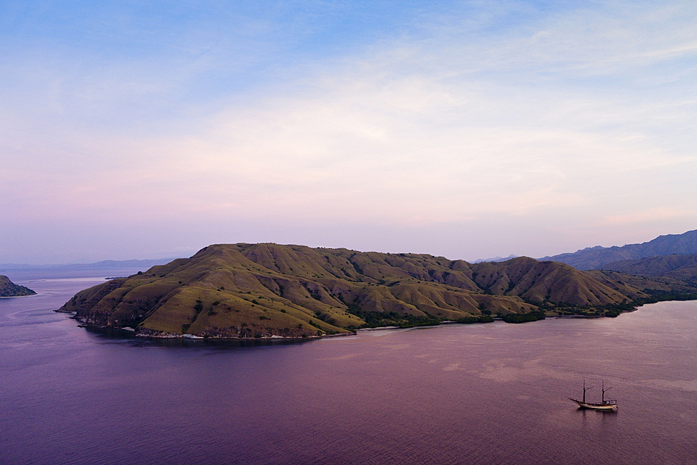 View over Gili Lawa Darat Bay, Komodo National Park, Indonesia