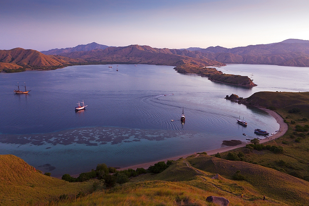 View over Gili Lawa Darat Bay, Komodo National Park, Indonesia