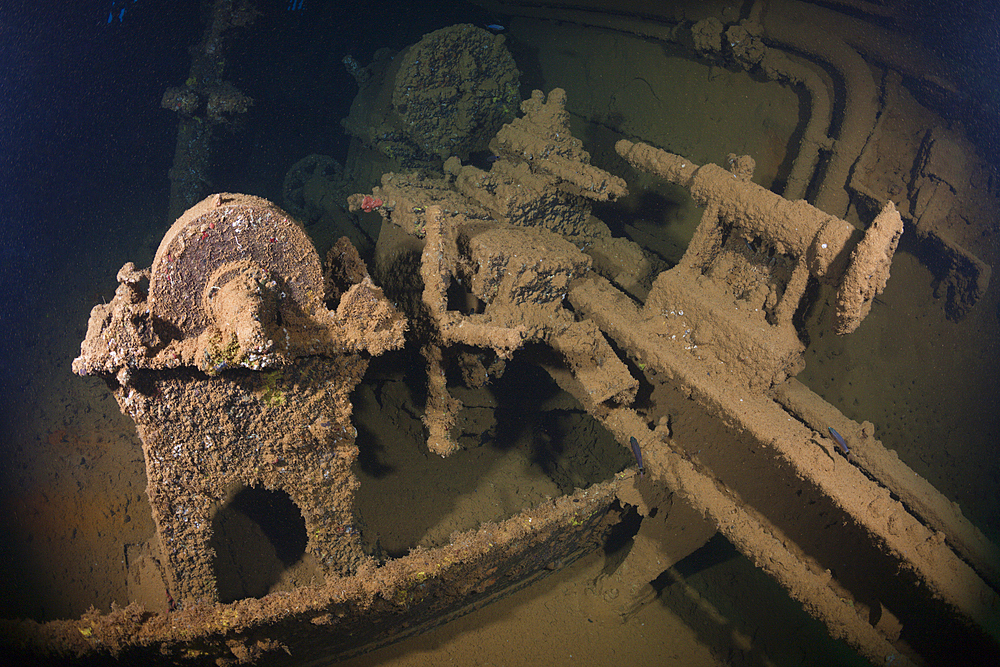 Inside Umbria Wreck, Wingate Reef, Red Sea, Sudan