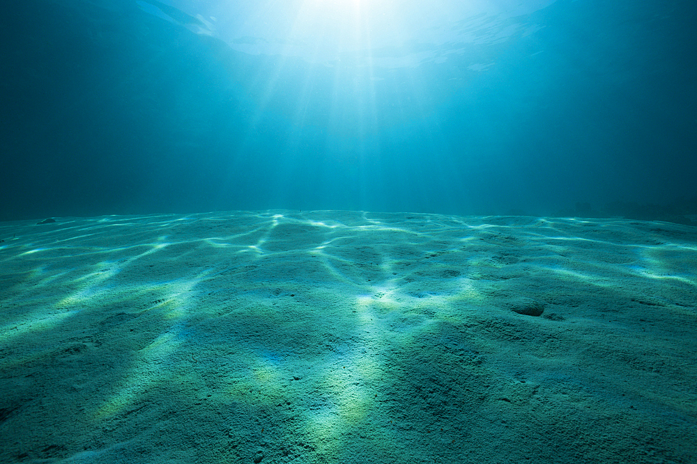 Sunbeams in Ocean, Ambon, Moluccas, Indonesia