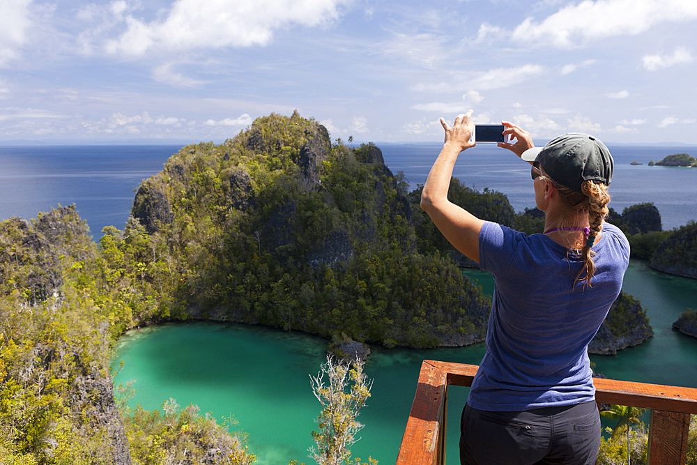 Viewpoint at Penemu Island, Fam Islands, Raja Ampat, West Papua, Indonesia