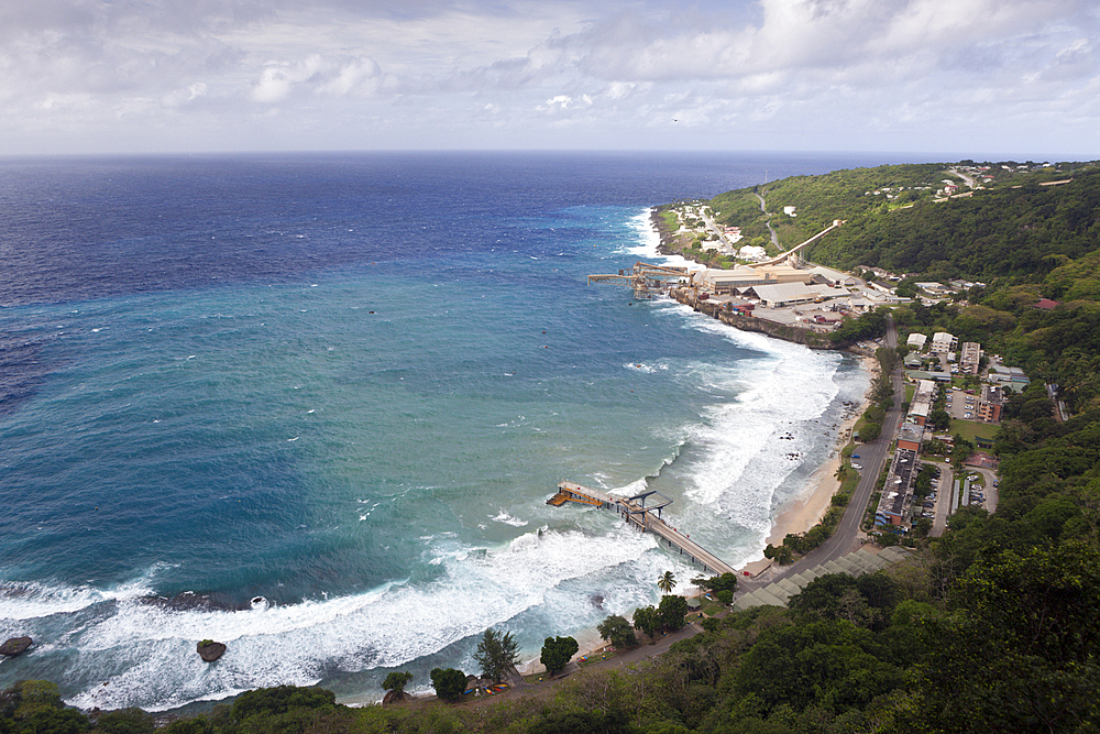 Over View of Flying Fish Cove, Christmas Island, Australia