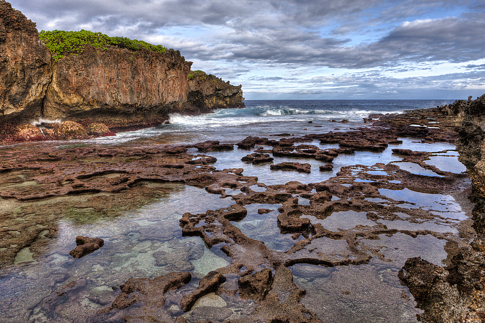 Coral Rock Pools at Lily Beach, Christmas Island, Australia