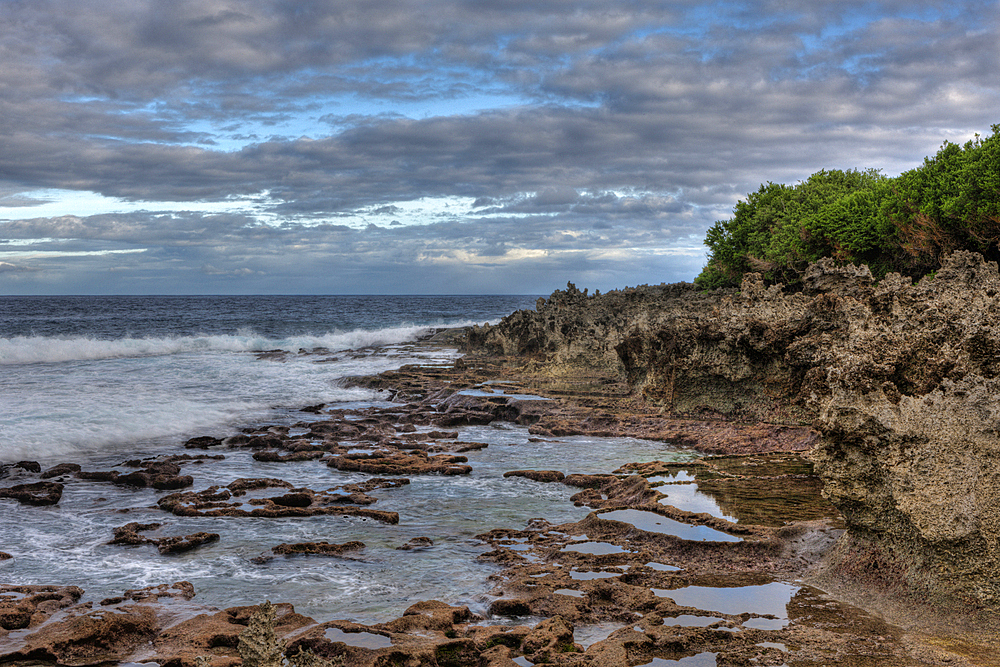 Coral Rock Pools at Lily Beach, Christmas Island, Australia