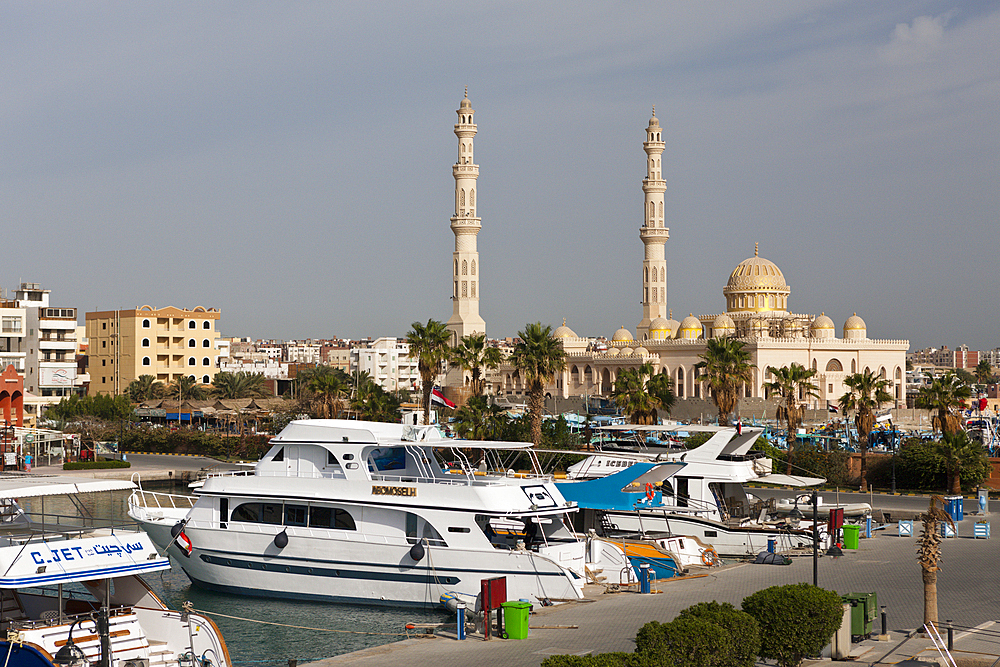 Scuba Diving Boats at Marina of Hurghada, Red Sea, Egypt