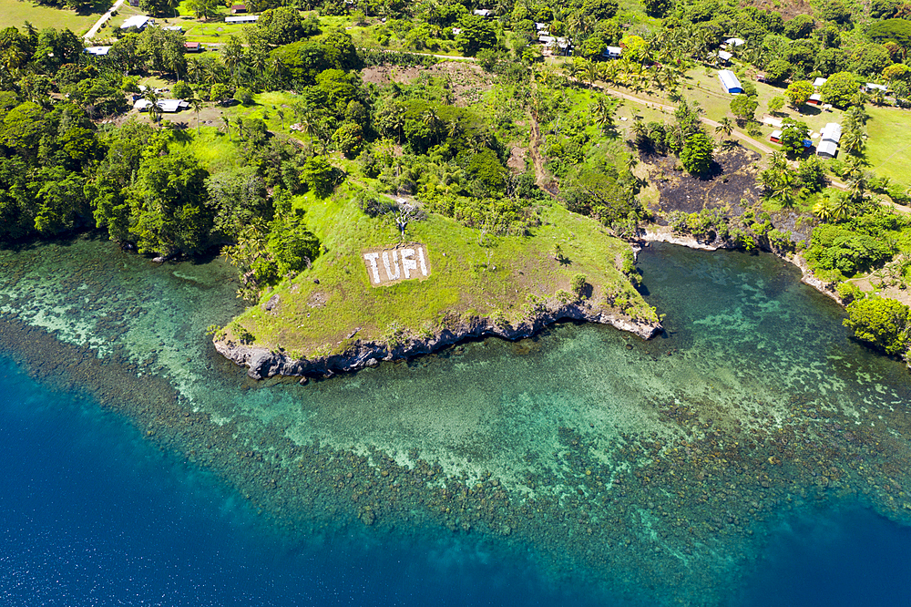 Aerial View of Tufi, Tufi, Cape Nelson, Papua New Guinea