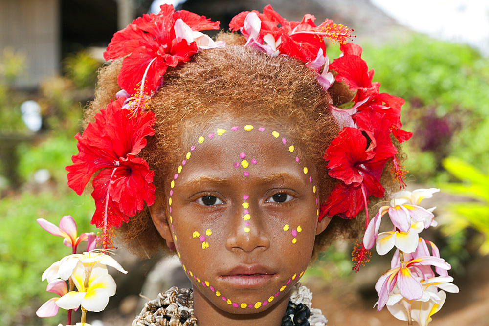 Girl of Kofure, Tufi, Oro Province, Papua New Guinea