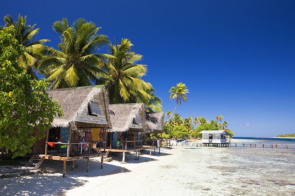 Lagoon of Tetamanu Village, Fakarava, Tuamotu Archipel, French Polynesia