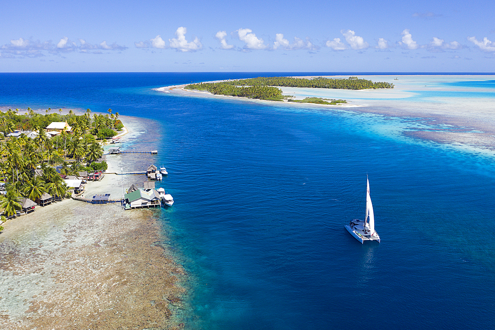 Tetamanu Pass of Fakarava Atoll, Tuamotu Archipel, French Polynesia