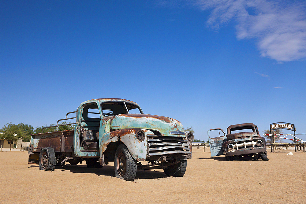 Car Wreck at Solitaire, Namib Naukluft Park, Namibia