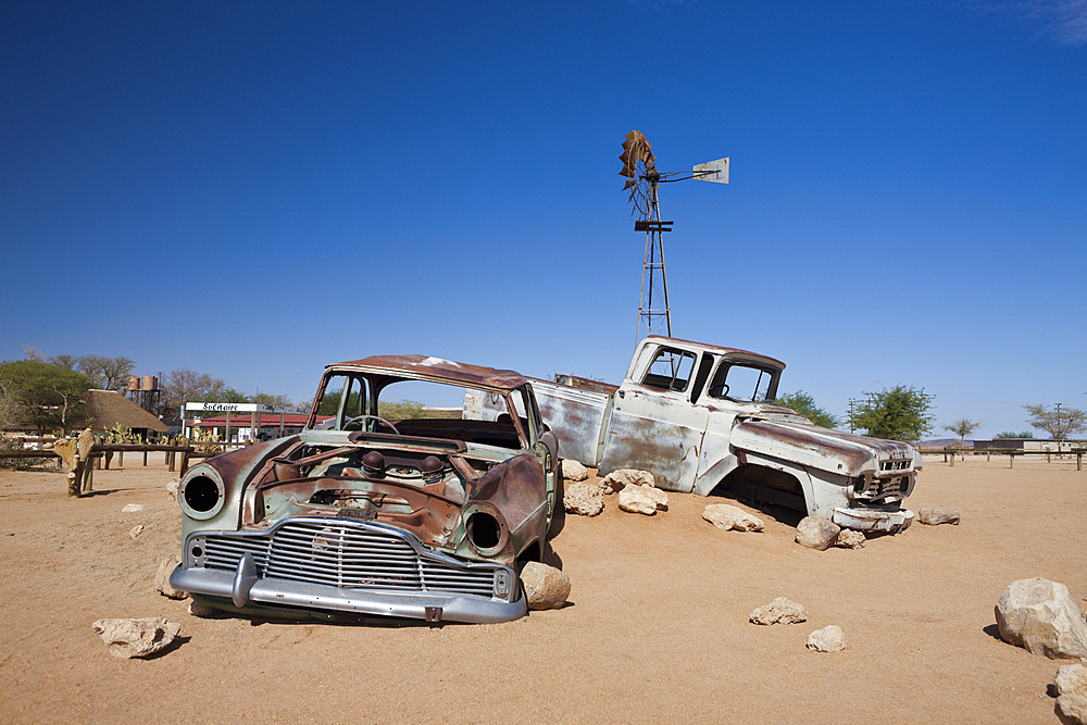 Car Wreck at Solitaire, Namib Naukluft Park, Namibia