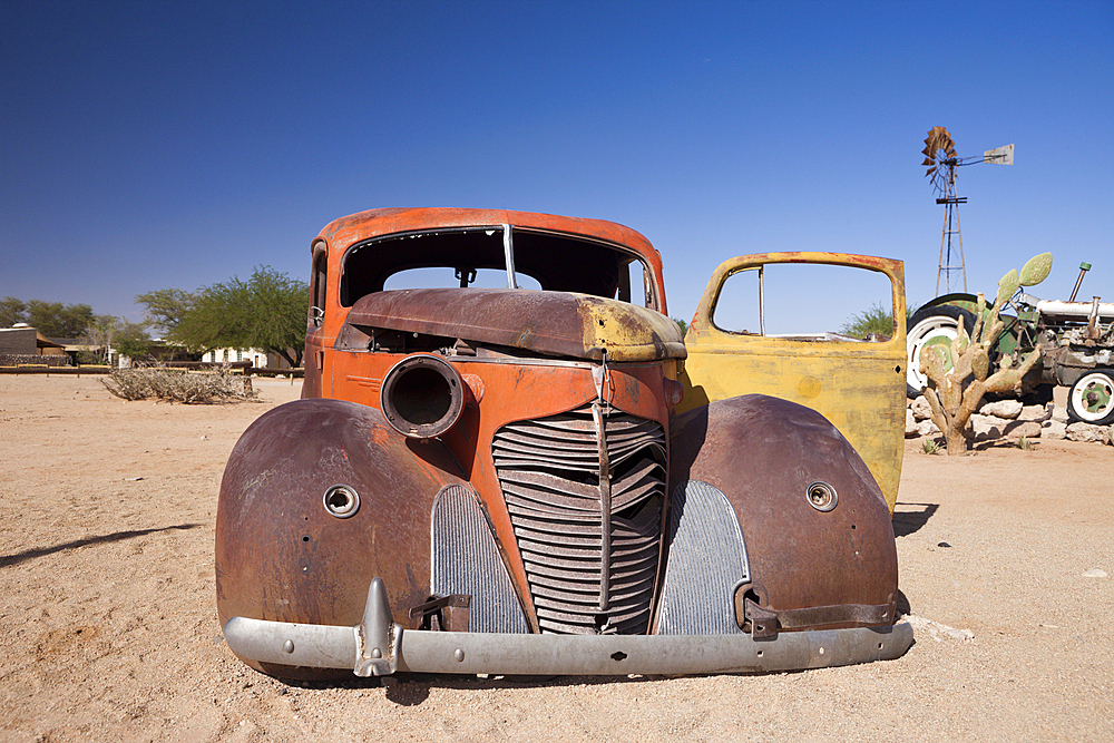 Car Wreck at Solitaire, Namib Naukluft Park, Namibia