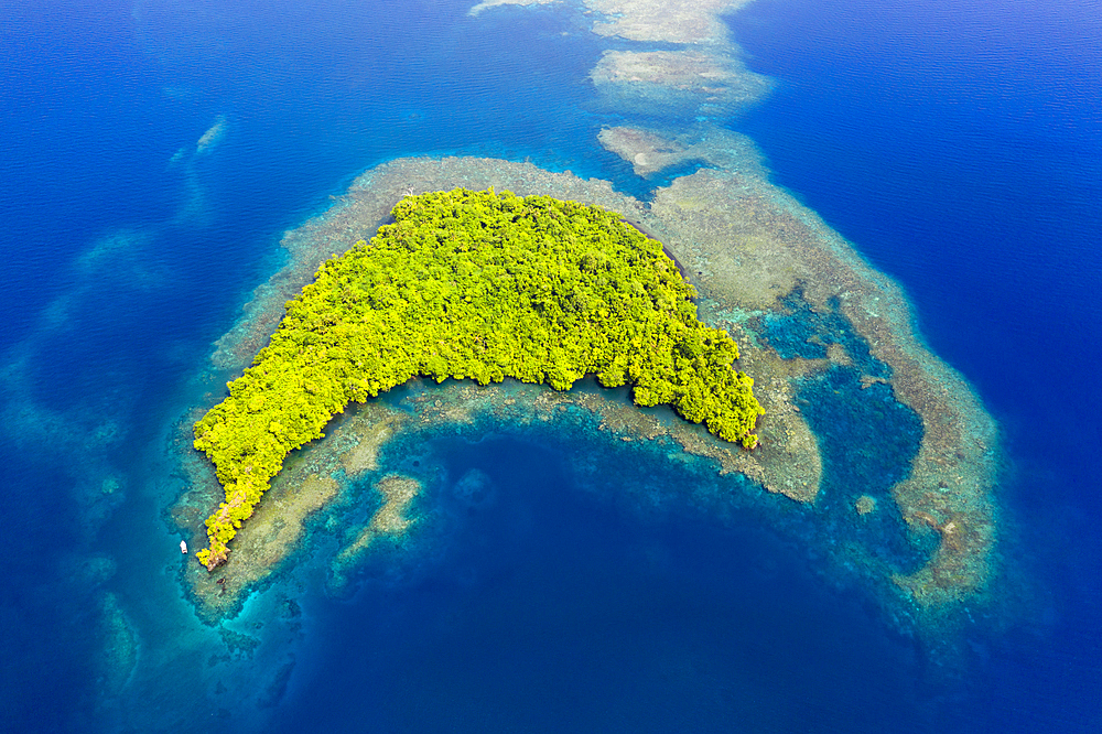 Aerial View of Islands of Kimbe Bay, New Britain, Papua New Guinea