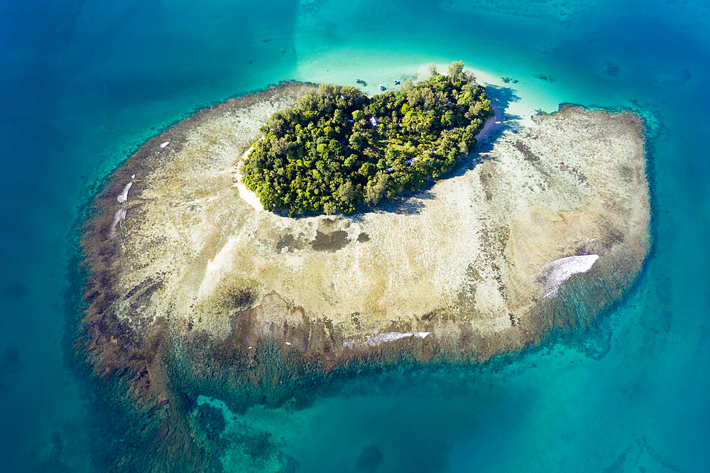 Aerial View of Lissenung Island, New Ireland, Papua New Guinea