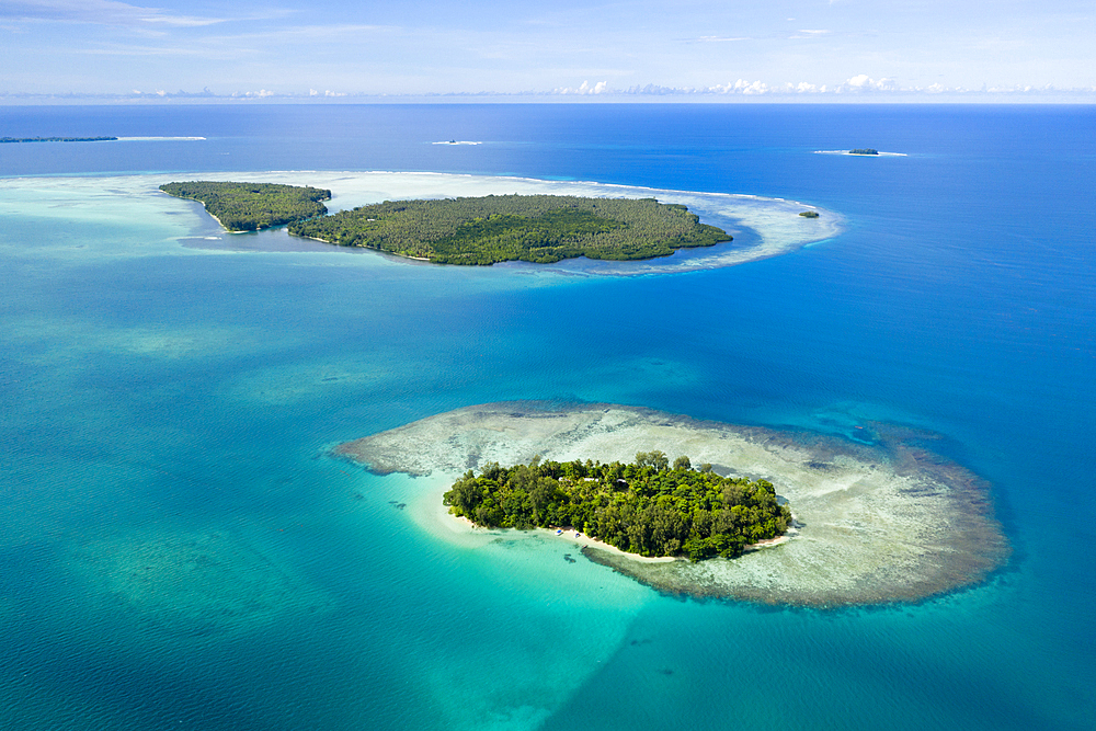 Aerial View of Lissenung Island, New Ireland, Papua New Guinea