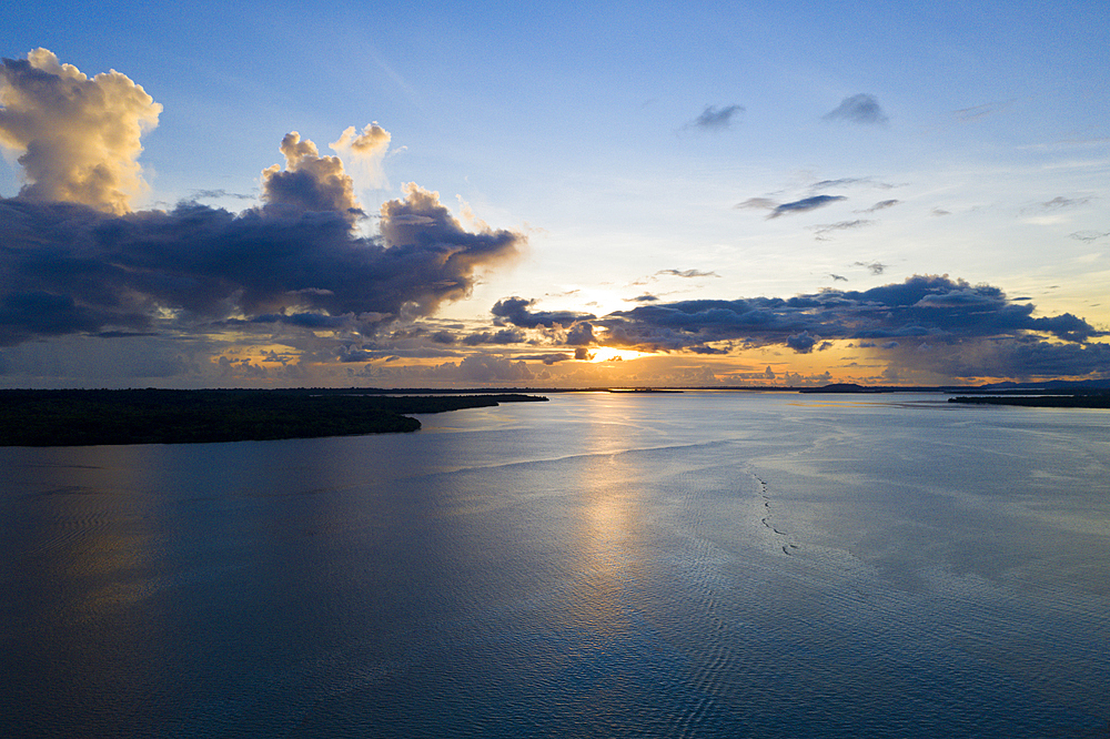 Aerial View of Islands of Balgai Bay, New Ireland, Papua New Guinea