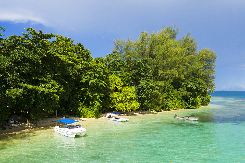 Aerial View of Lissenung Island, New Ireland, Papua New Guinea