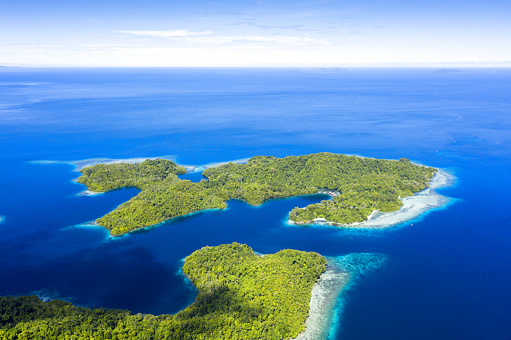 Aerial View of Janggelo Island, Raja Ampat, West Papua, Indonesia