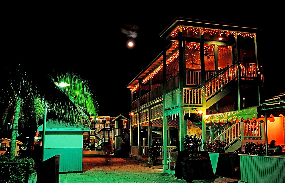 Night live, Freeport, Bahamas, Caribbean, Sea, Grand Bahama Island