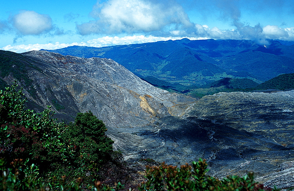 Crater of the Poas Volcano, Costa Rica, South america, Cocos Island, South america, Latin america