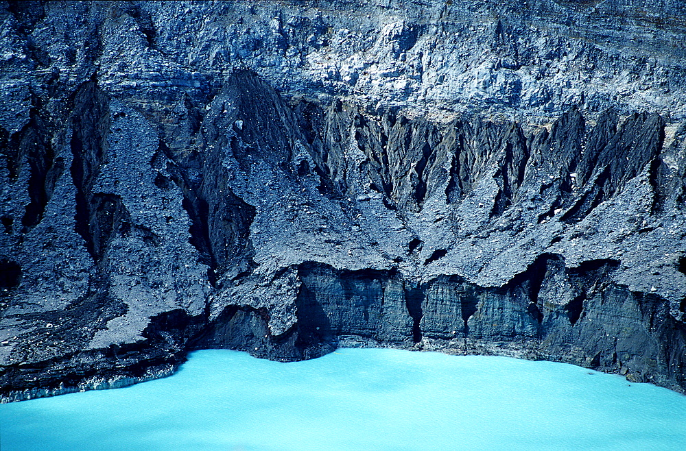 Crater of the Poas Volcano, Costa Rica, South america, Cocos Island, South america, Latin america