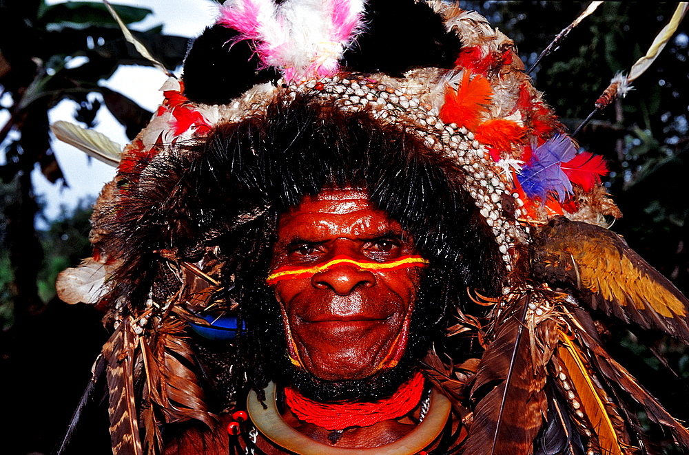 Huli wigman, Papua New Guinea, Tari, Huli, Highlands