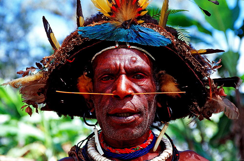 Huli wigman, Papua New Guinea, Tari, Huli, Highlands