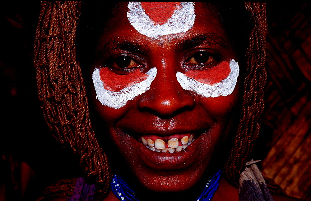 Huli woman, Papua New Guinea, Tari, Huli, Highlands