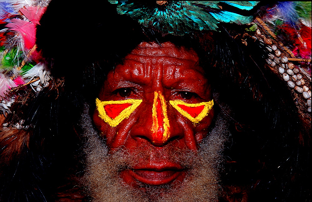 Huli wigman, Papua New Guinea, Tari, Huli, Highlands