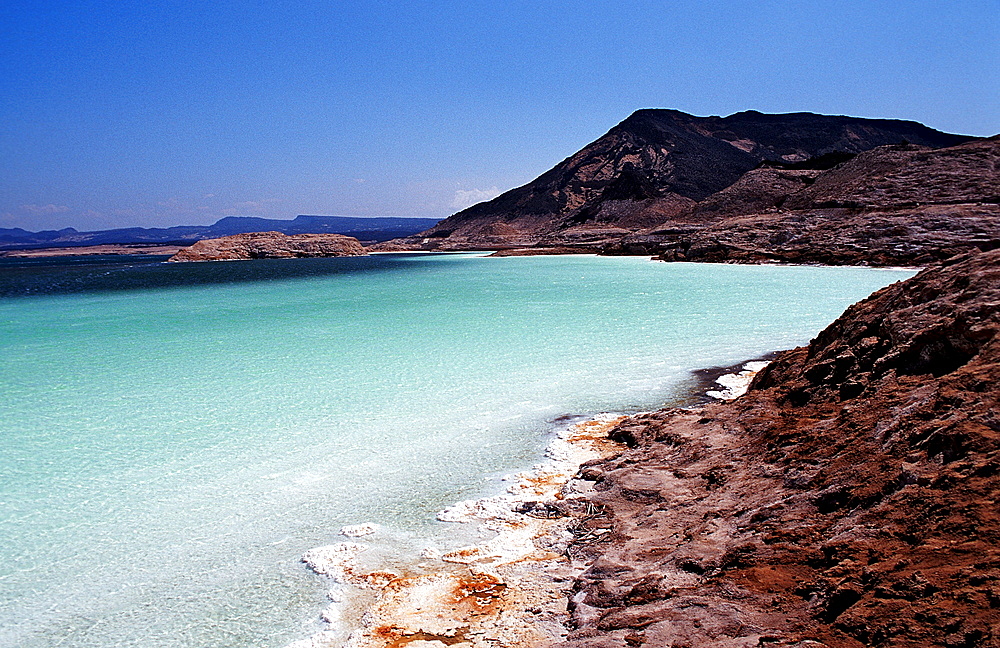 Lac Assal, Lake Assal, Djibouti, Djibuti, Africa, Afar Triangle