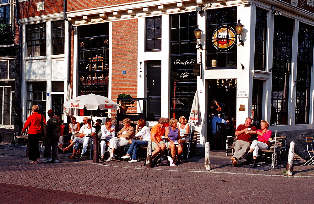 Open air cafe, Amsterdam, The Netherlands (Holland), Europe