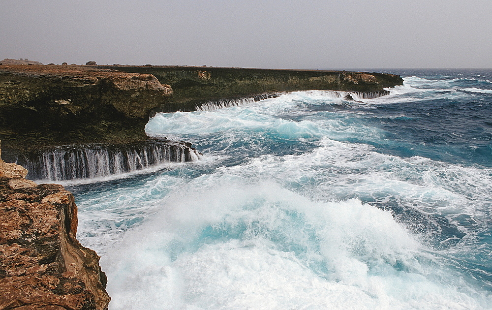 Storm on the coast, Netherlands Antilles, Bonaire, Caribbean Sea, Washington Slagbaai National Park, Suplad?