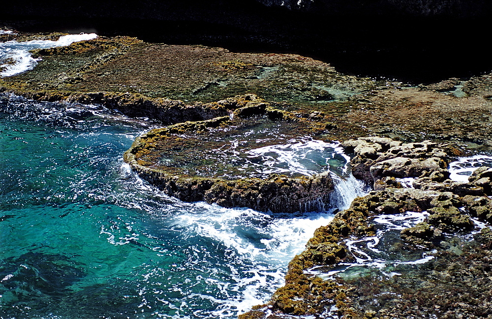 Stone terraces, Netherlands Antilles, Bonaire, Caribbean Sea, Washington Slagbaai National Park, Boka Kokolishi