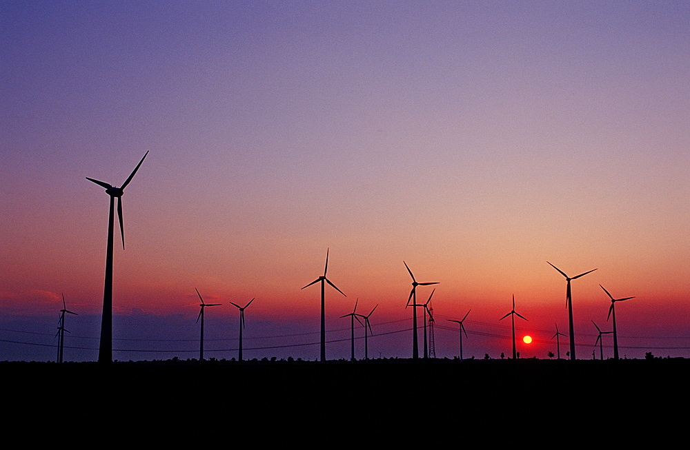 Wind farm, Germany, Leipzig