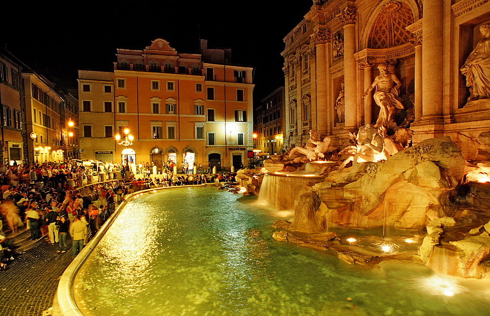 Trevi Fountain, Fontana di Trevi, Italy, Rome, Piazza di Trevi