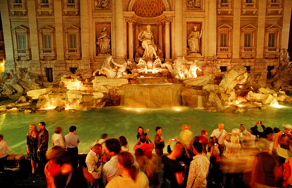 Trevi Fountain, Fontana di Trevi, Italy, Rome, Piazza di Trevi