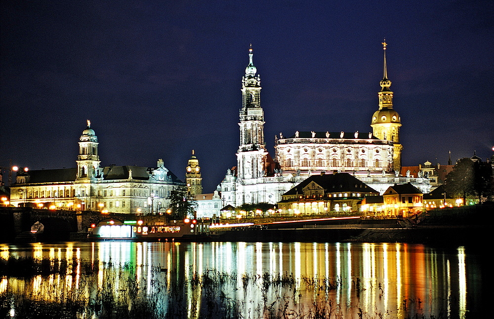 Dresden by Night, Germany, Dresden, Sachsen