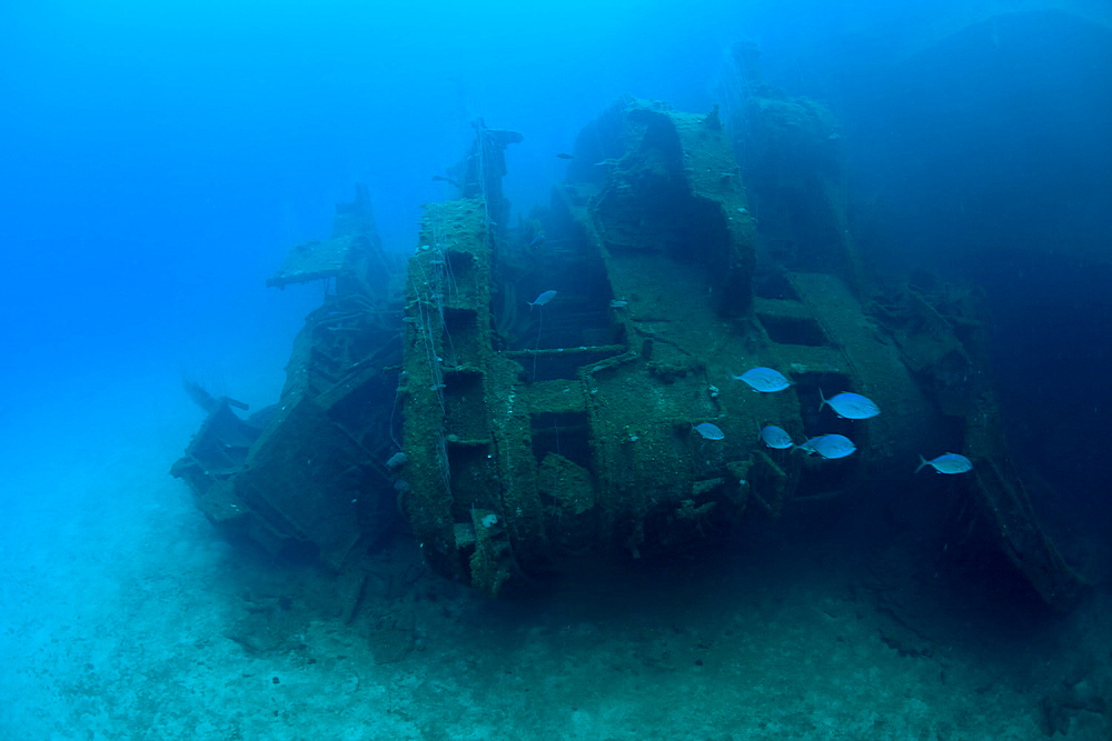 Bridge of HIJMS Nagato Battleship, Marshall Islands, Bikini Atoll, Micronesia, Pacific Ocean