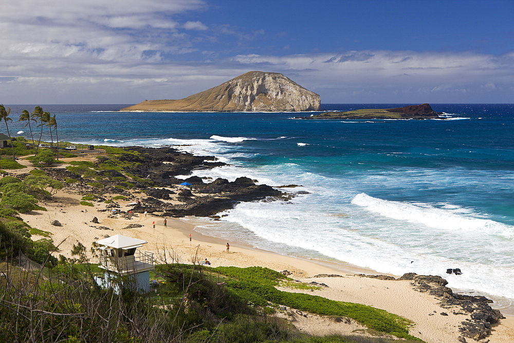 Makapuu Beach and Manana Bird Sanctuaries, Oahu, Pacific Ocean, Hawaii, USA