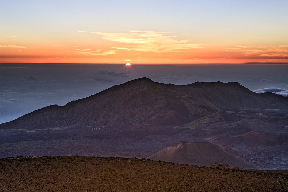 Sunrise at Haleakala Crater, Maui, Hawaii, USA